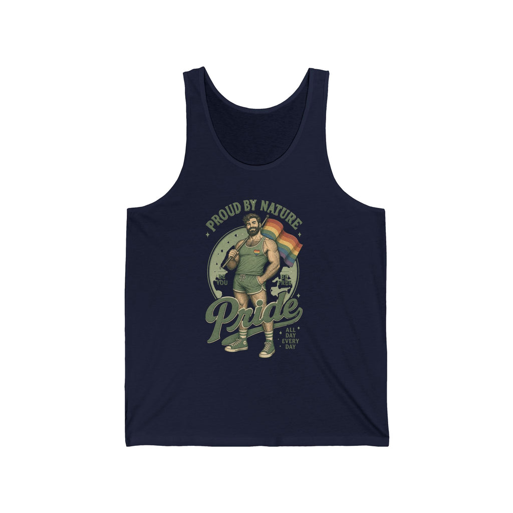 Pride Bear 'Proud By Nature' Tank Top – LGBTQ+ Rainbow Gay Pride Tank