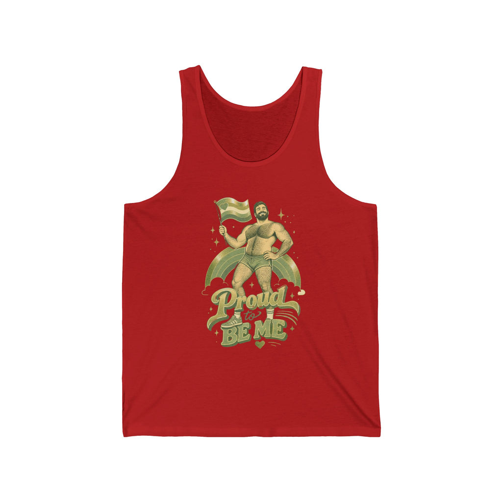 Proud to Be Me Tank Top — LGBTQ+ Pride Bear Graphic Tank