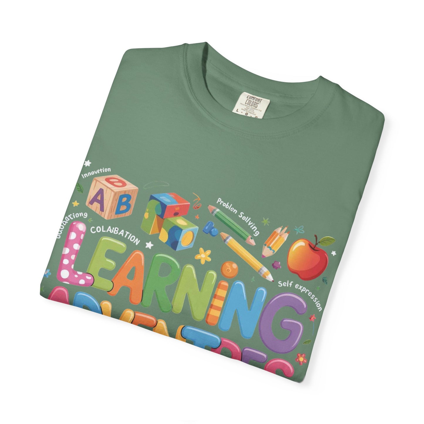 Colorful Learning Adventures T-Shirt – Fun Educational Tee for Kids & Teachers