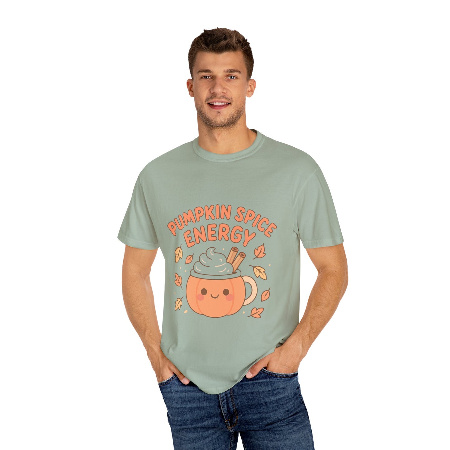 Pumpkin Spice Energy T-Shirt | Fall Fashion | Cute Autumn Tee | Cozy Seasonal Apparel | Perfect Gift for Coffee Lovers