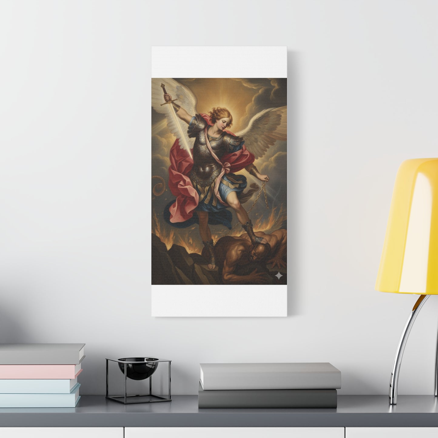 St. Michael Archangel Canvas Art Wrap – Classic Religious Wall Art