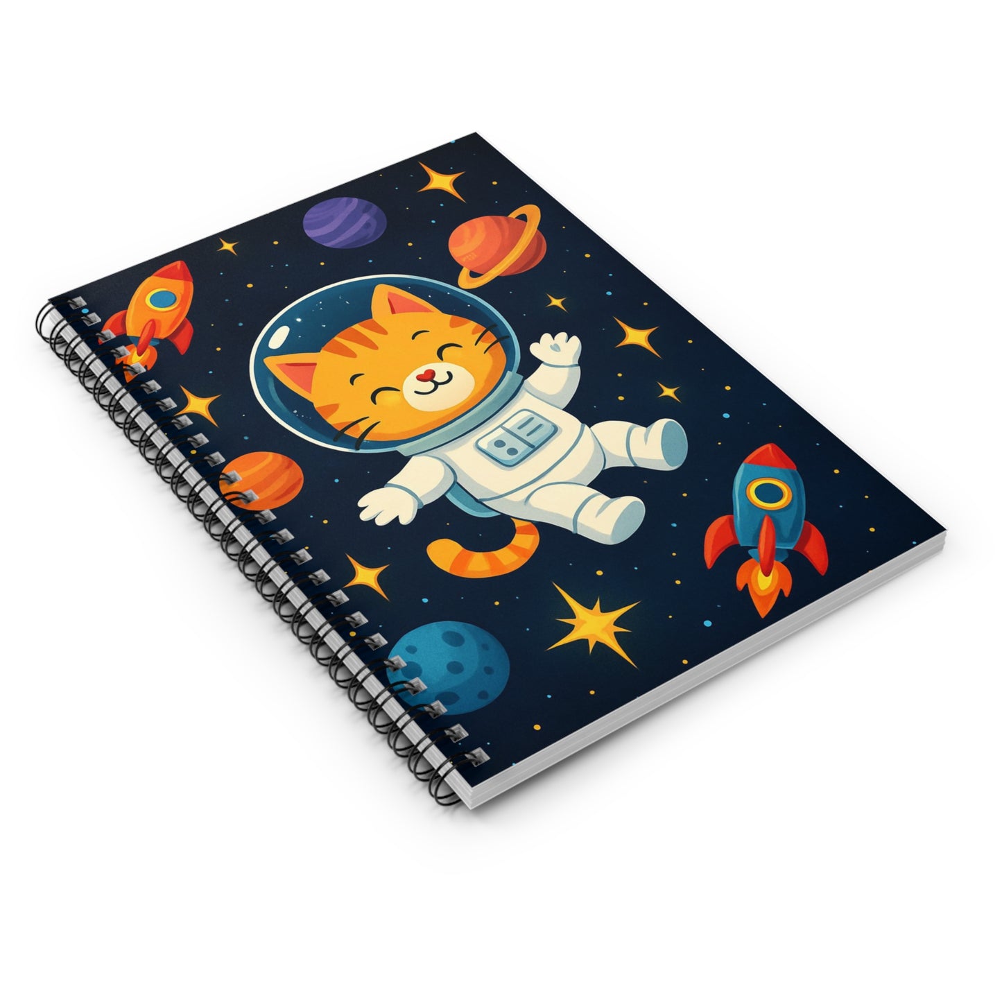 Astronaut Cat Notebook | Fun Cosmic Design | Perfect Gift for Students & Dreamers