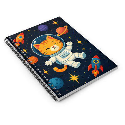 Astronaut Cat Notebook | Fun Cosmic Design | Perfect Gift for Students & Dreamers
