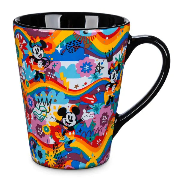 Taza de cerámica de la colección Rainbow de Mickey Minnie Mouse Disney Pride Disney Parks