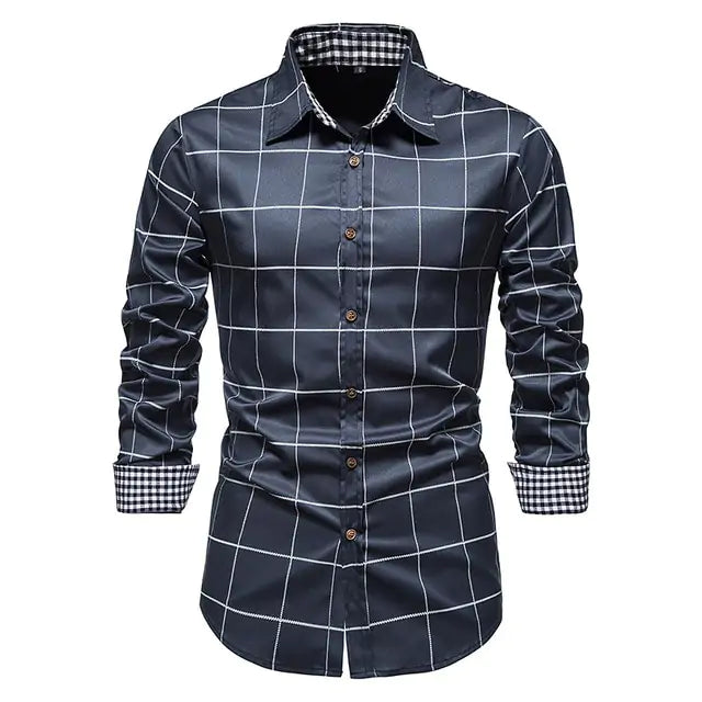 Camisas formales de patchwork para hombres