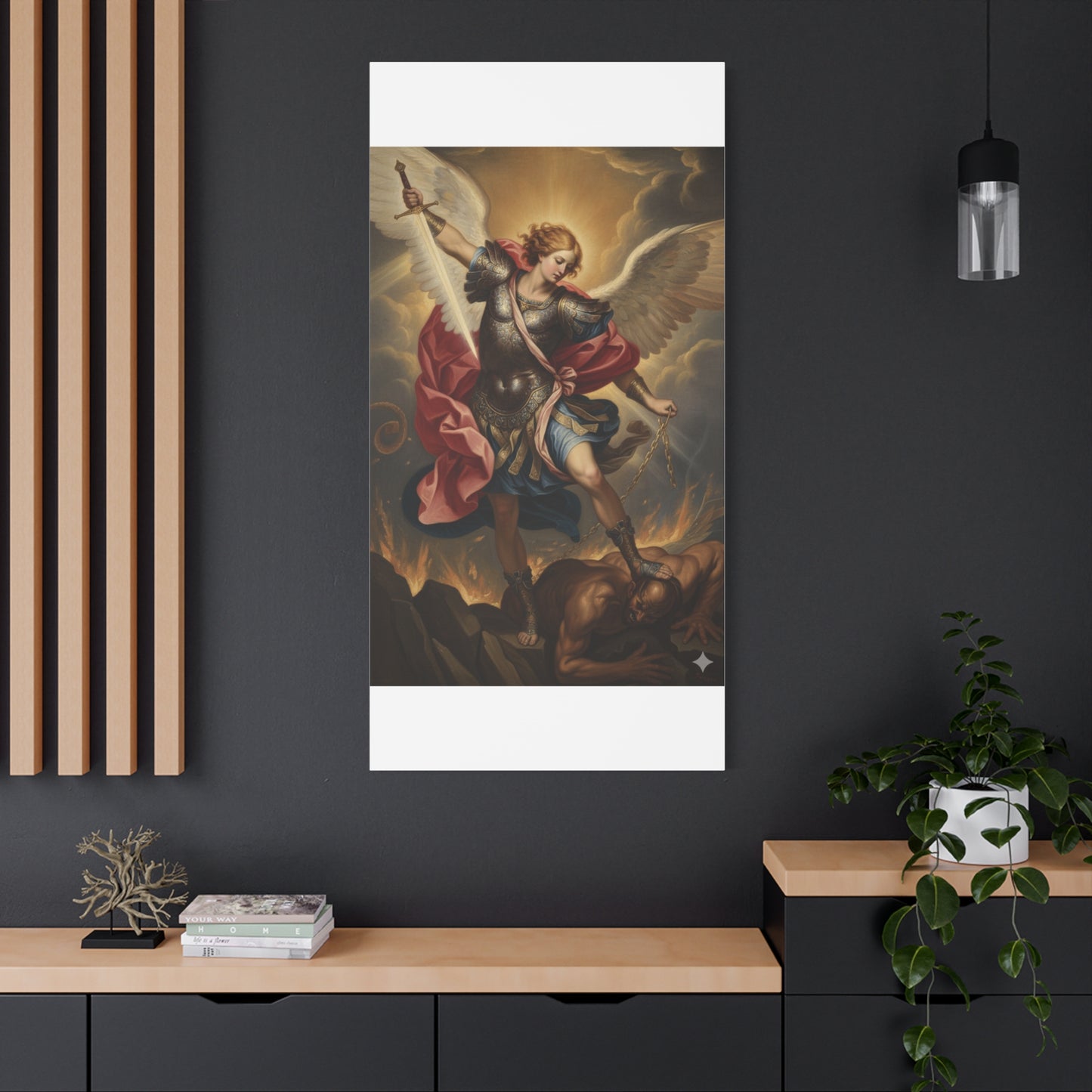 St. Michael Archangel Canvas Art Wrap – Classic Religious Wall Art