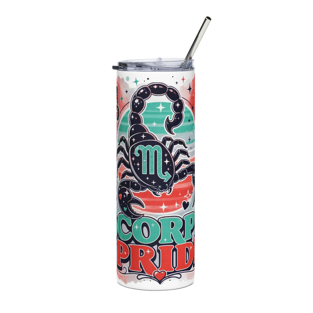 Scorpio Pride 20oz Stainless Tumbler — Zodiac Scorpion Design