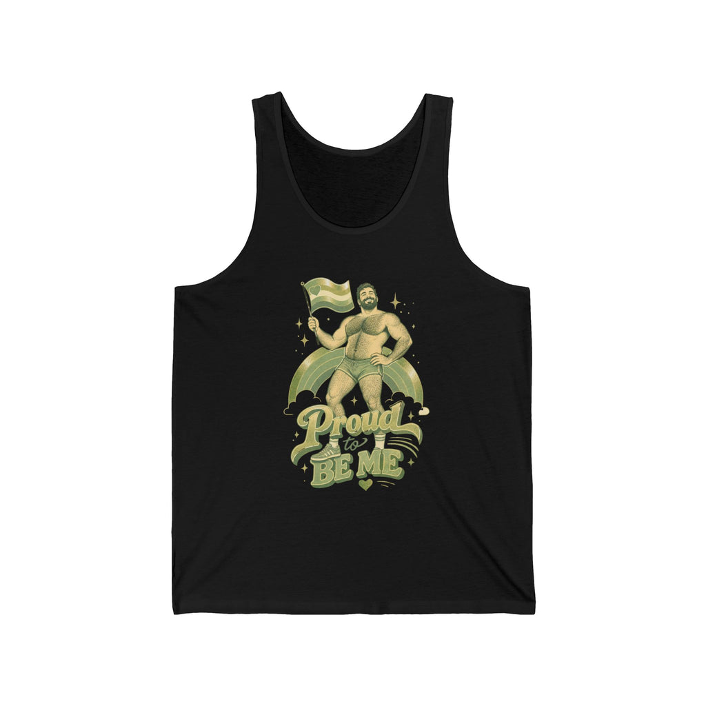 Proud to Be Me Tank Top — LGBTQ+ Pride Bear Graphic Tank