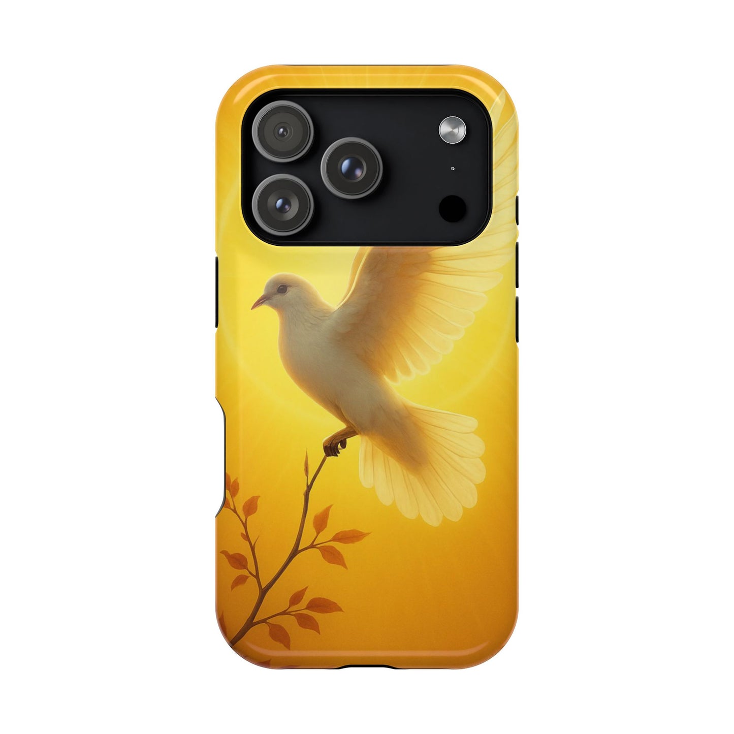 Golden Dove Magnetic Impact-Resistant Phone Case