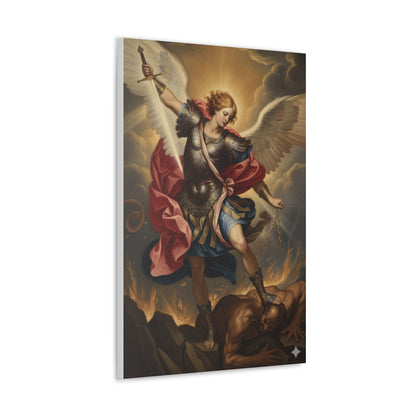 St. Michael Archangel Canvas Art Wrap – Classic Religious Wall Art