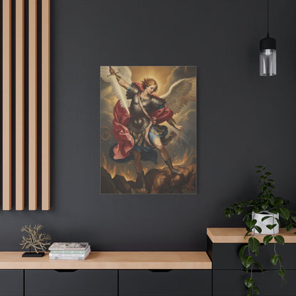 St. Michael Archangel Canvas Art Wrap – Classic Religious Wall Art