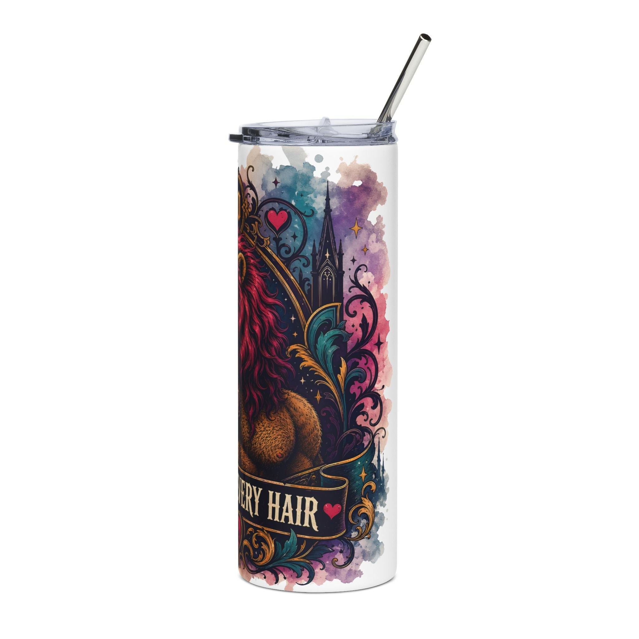 Leo Zodiac Stainless Steel Tumbler — 'Pride in Every Roar' 20oz