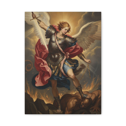 St. Michael Archangel Canvas Art Wrap – Classic Religious Wall Art