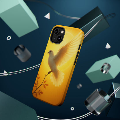 Golden Dove Magnetic Impact-Resistant Phone Case