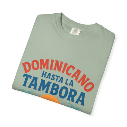 Dominican Music Graphic Tee | Unisex Garment-Dyed Shirt for Summer & Celebrations