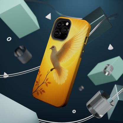 Golden Dove Magnetic Impact-Resistant Phone Case