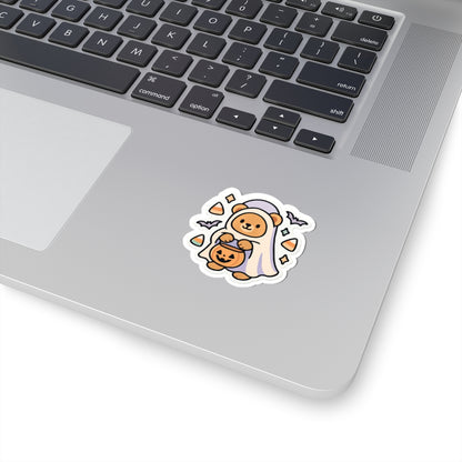 Cute Halloween Bear Kiss-Cut Stickers, Perfect for Laptop, Scrapbooking, Gift Wrapping, Fall Decor, Seasonal Fun