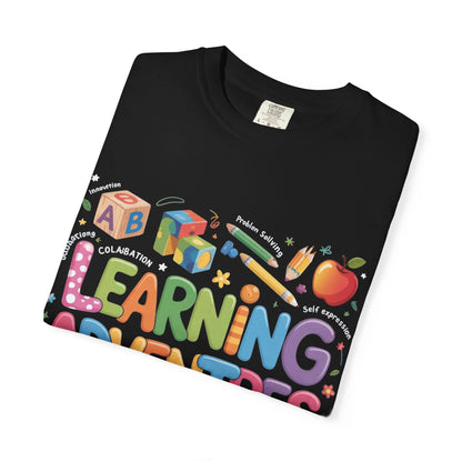 Colorful Learning Adventures T-Shirt – Fun Educational Tee for Kids & Teachers
