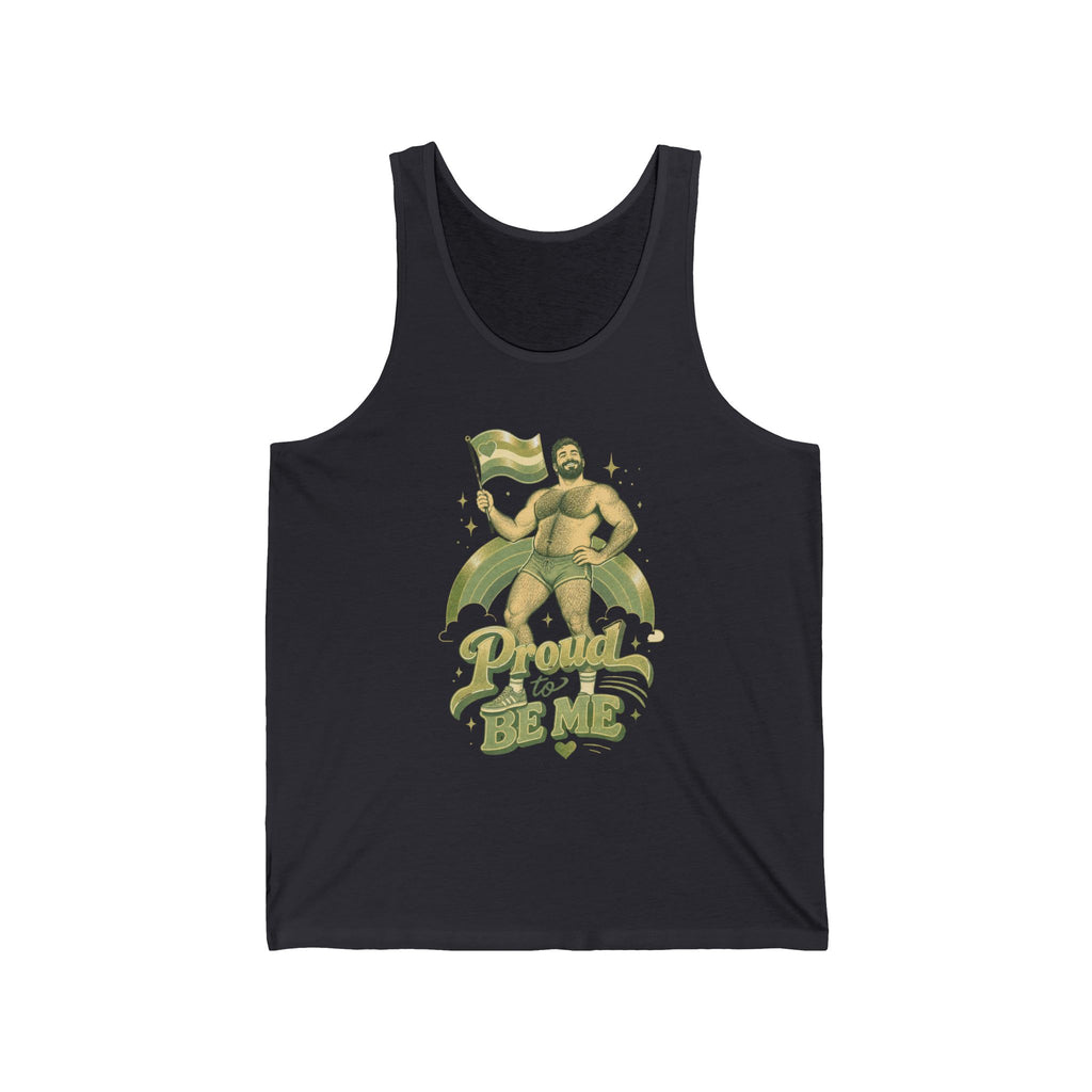 Proud to Be Me Tank Top — LGBTQ+ Pride Bear Graphic Tank