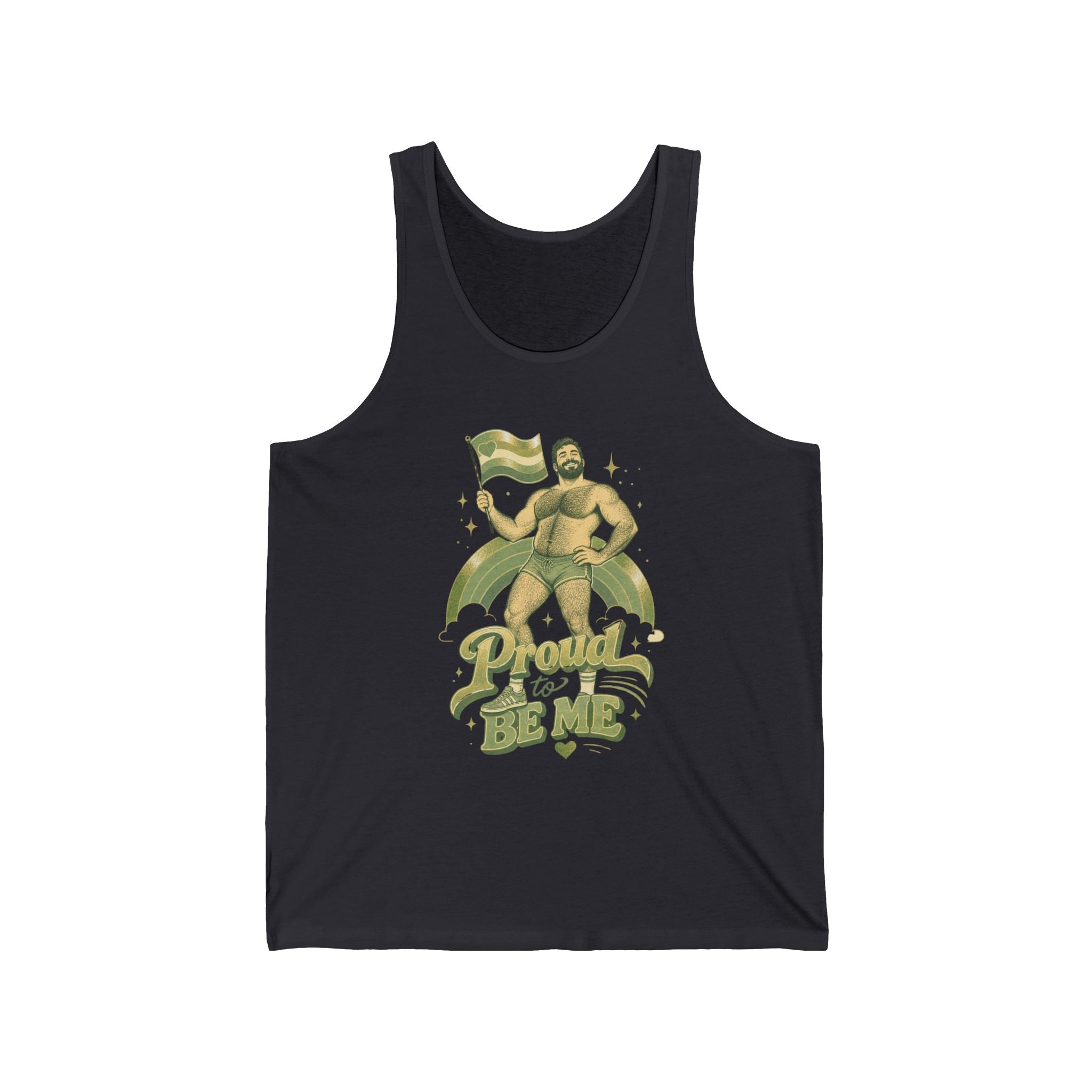 Proud to Be Me Tank Top — LGBTQ+ Pride Bear Graphic Tank