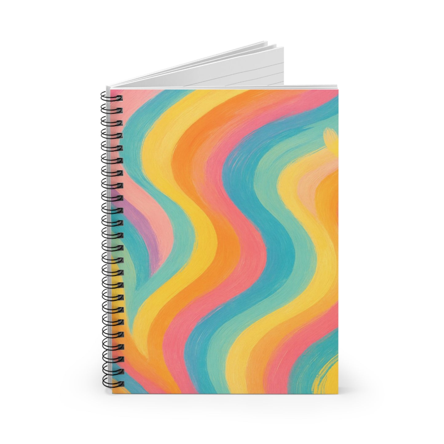 Vibrant Spiral Notebook – Bold Multicolor Design for Students & Dreamers