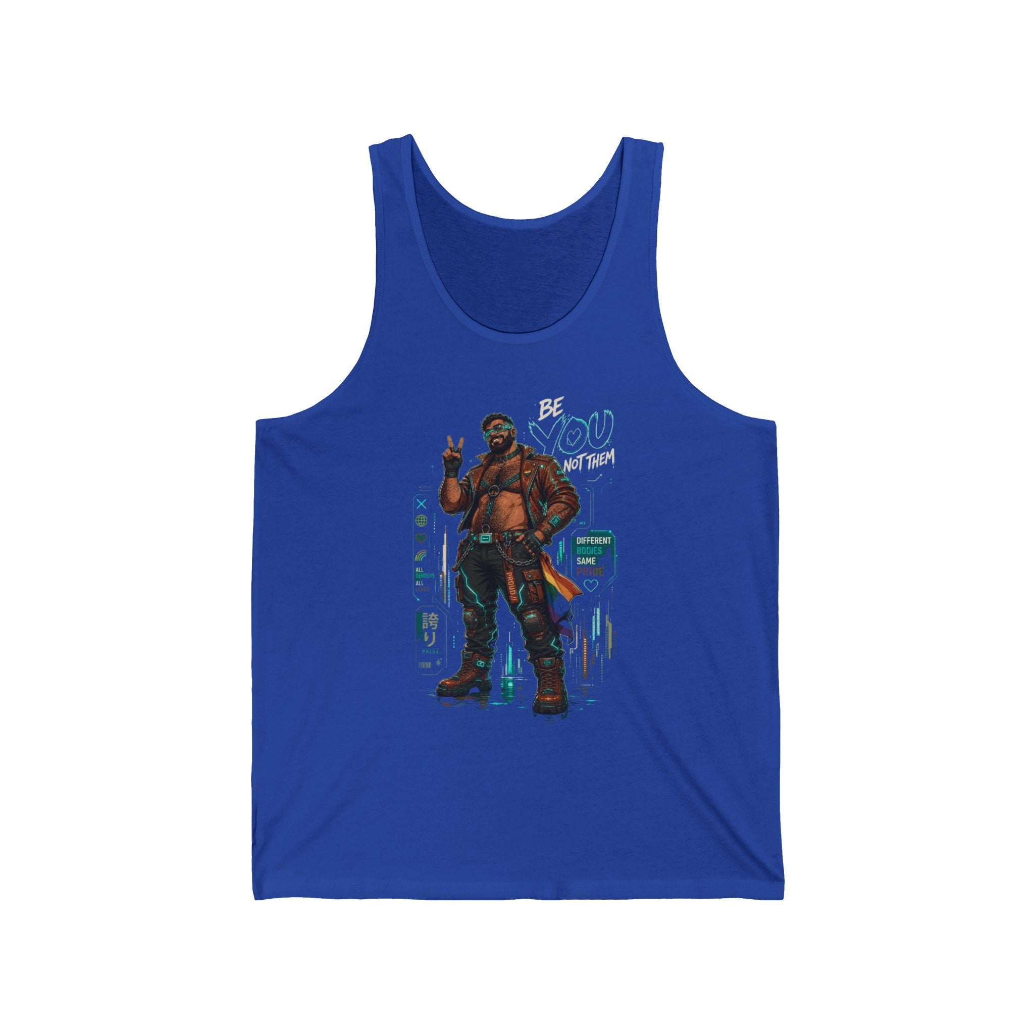 Streetwear Tank Top — Vintage-Inspired Peace Sign Soldier Graphic