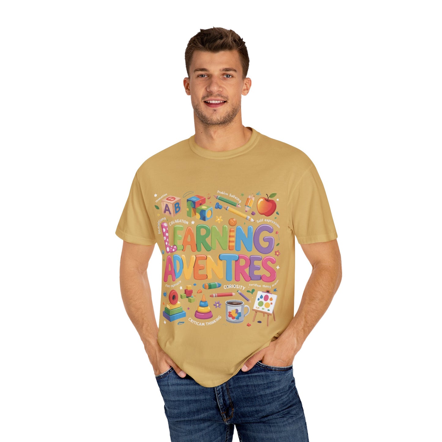 Colorful Learning Adventures T-Shirt – Fun Educational Tee for Kids & Teachers
