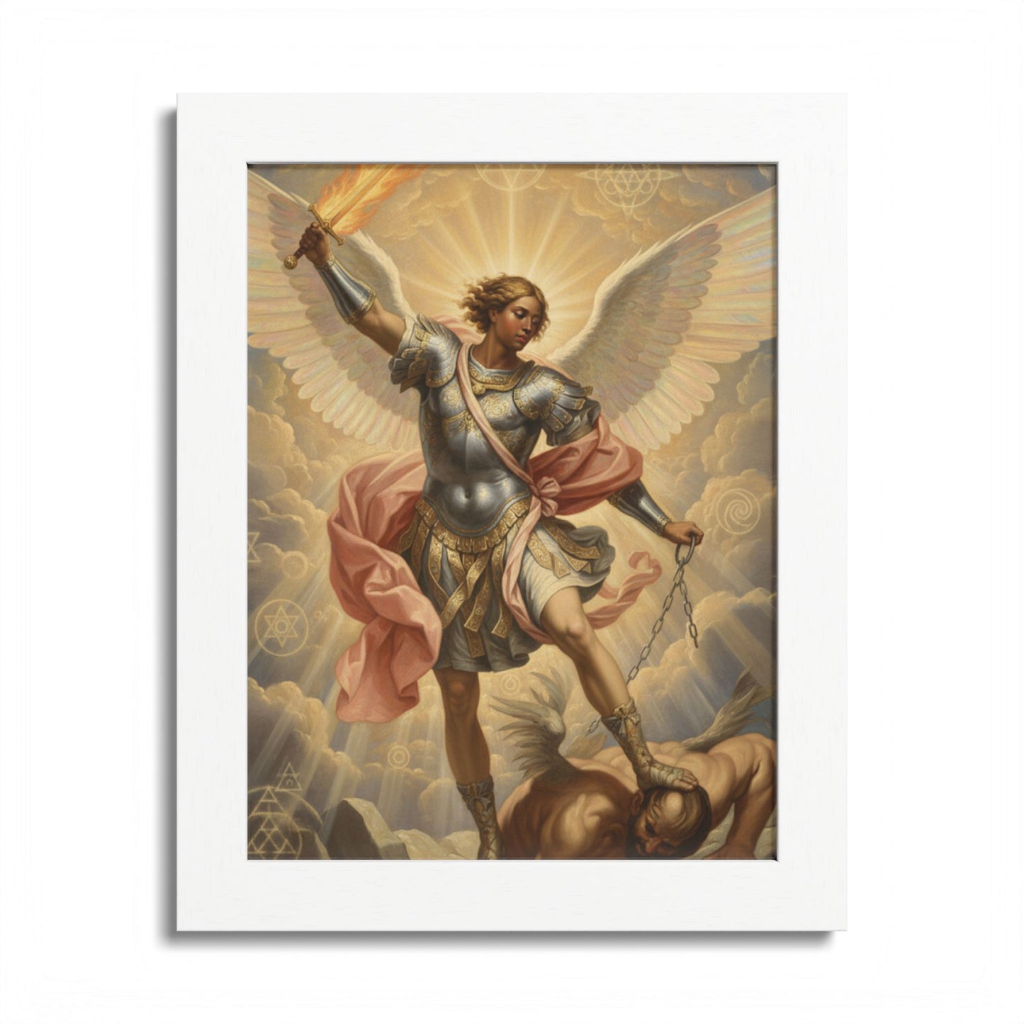 Saint Michael Archangel Framed Poster — Classic Religious Wall Art