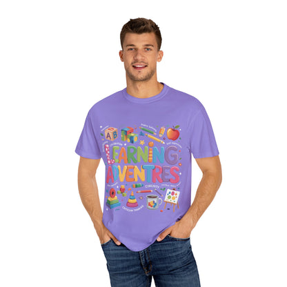 Colorful Learning Adventures T-Shirt – Fun Educational Tee for Kids & Teachers