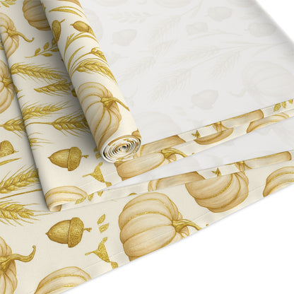 Rustic Thanksgiving Table Runner – Farmhouse Style, Cozy Fall Centerpiece