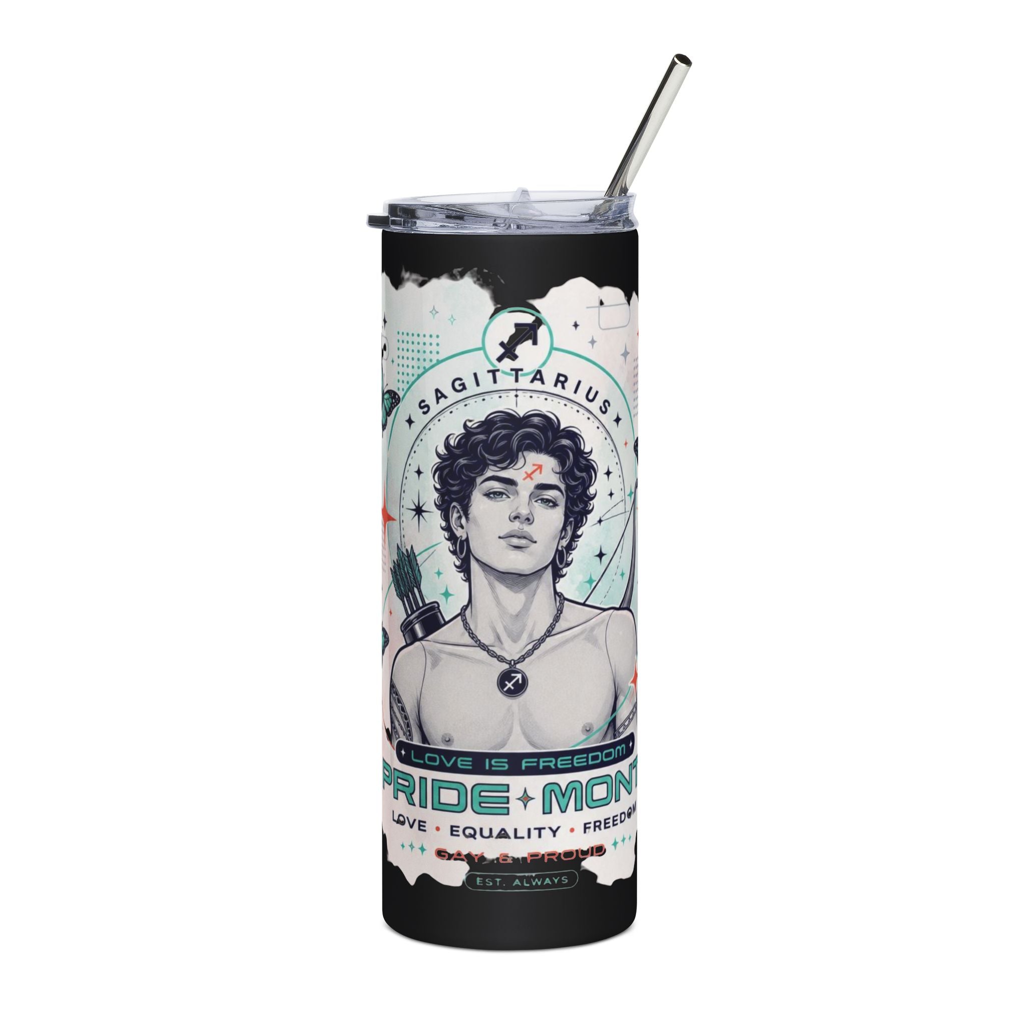 Sagittarius Pride Month 20oz Stainless Tumbler