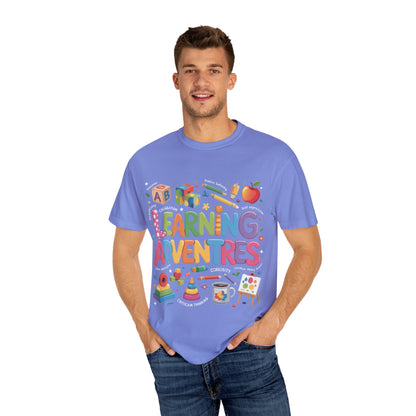 Colorful Learning Adventures T-Shirt – Fun Educational Tee for Kids & Teachers