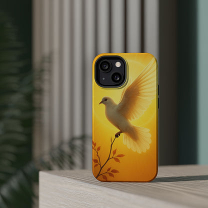 Golden Dove Magnetic Impact-Resistant Phone Case