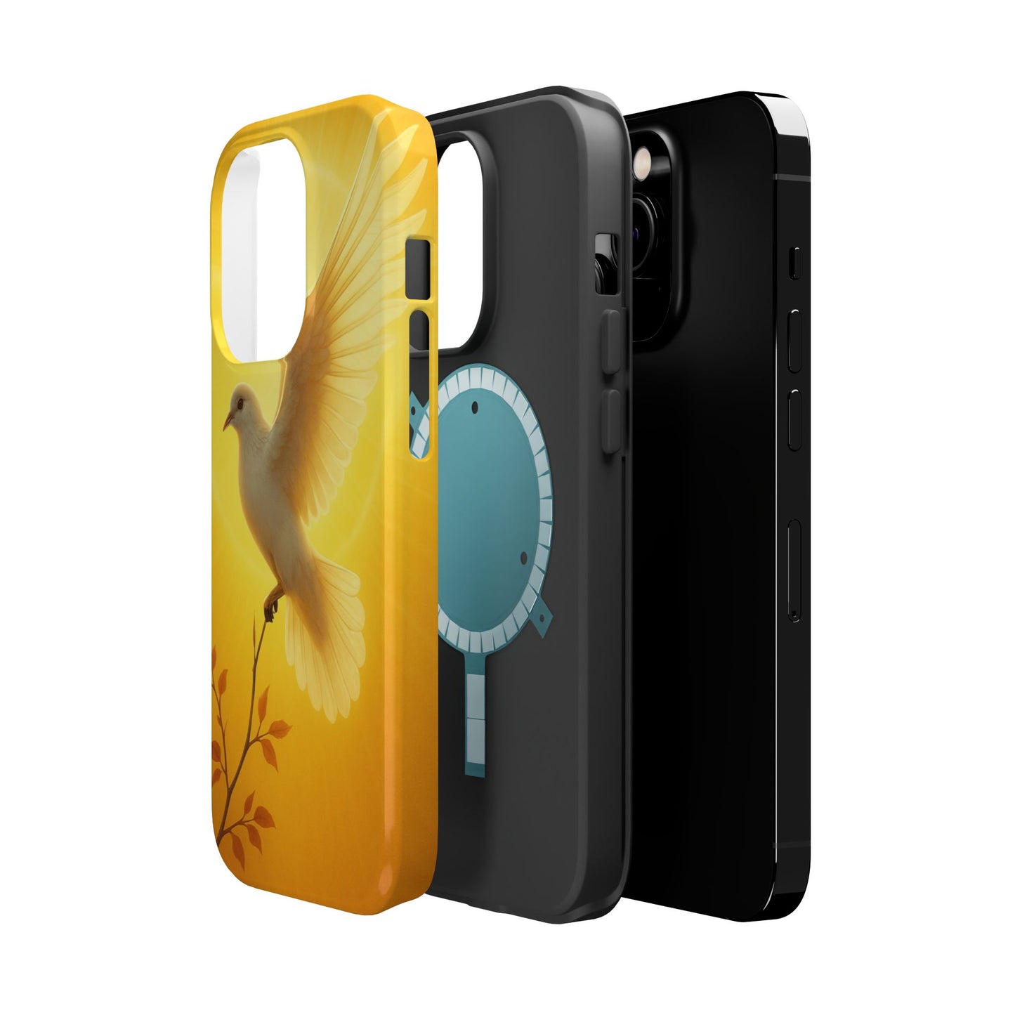 Golden Dove Magnetic Impact-Resistant Phone Case