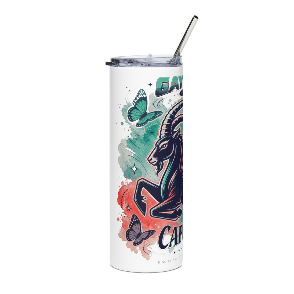 Capricorn Pride 20oz Stainless Steel Tumbler – Zodiac Goat Design