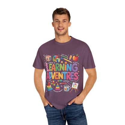 Colorful Learning Adventures T-Shirt – Fun Educational Tee for Kids & Teachers