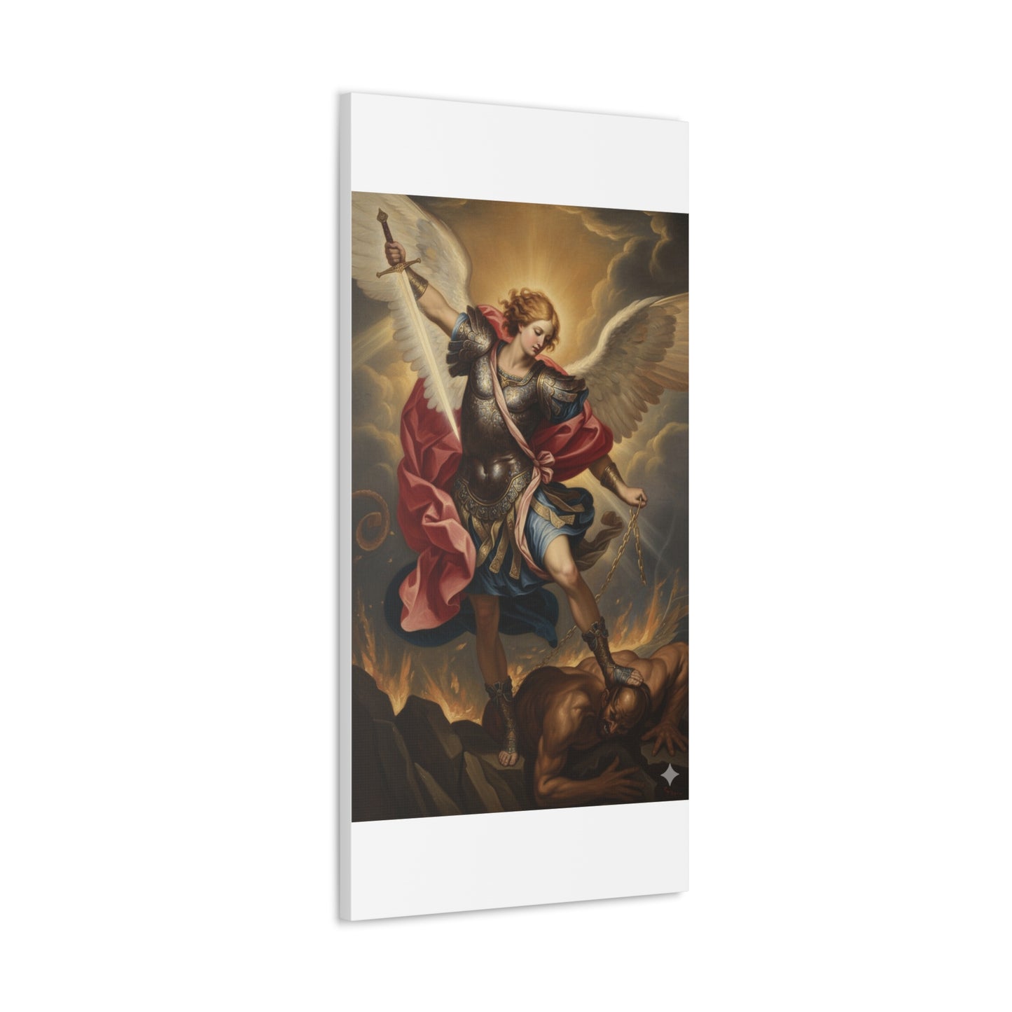 St. Michael Archangel Canvas Art Wrap – Classic Religious Wall Art