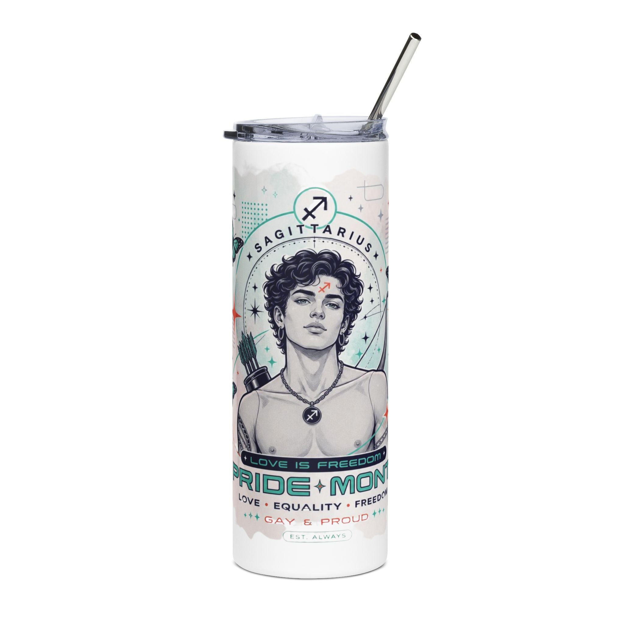 Sagittarius Pride Month 20oz Stainless Tumbler