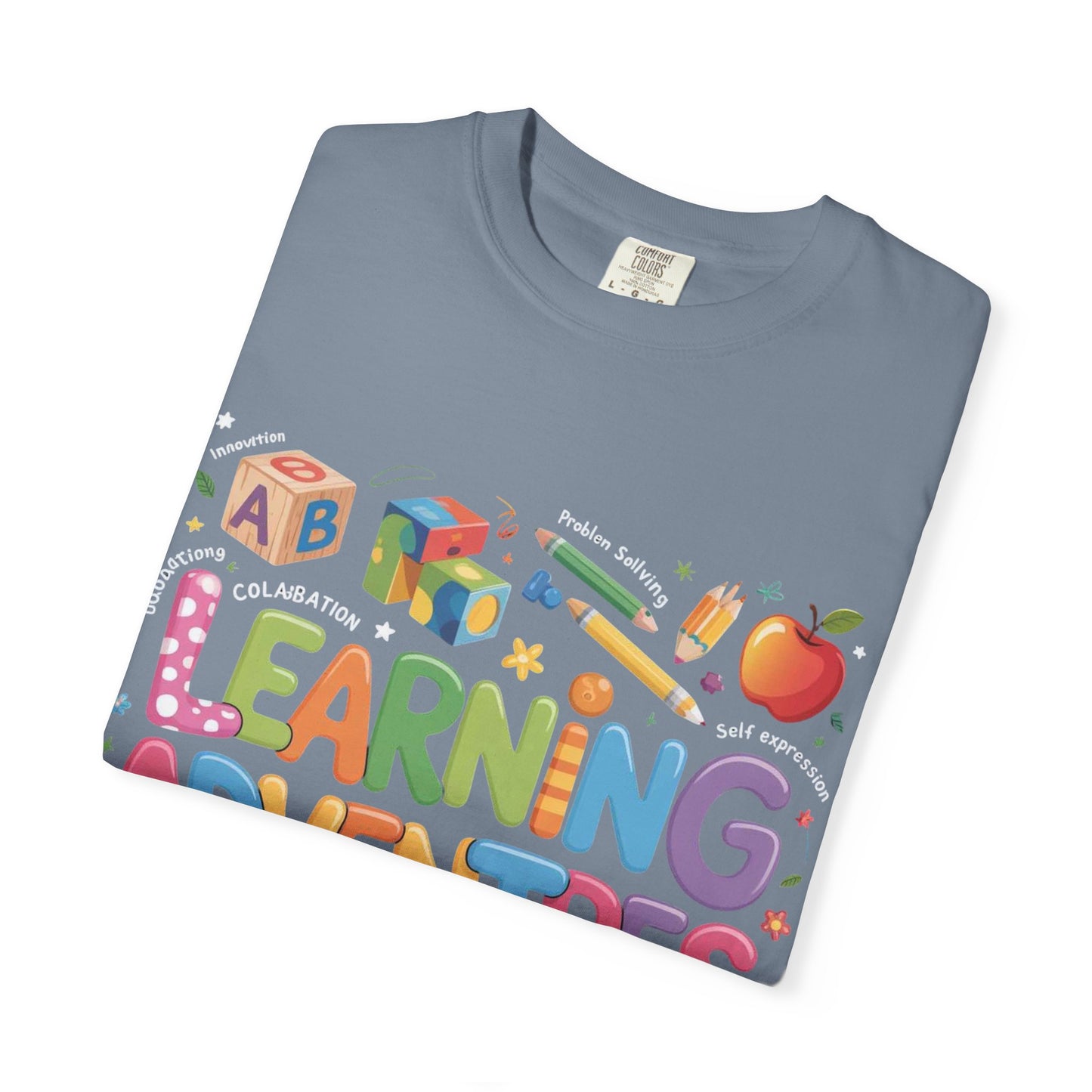 Colorful Learning Adventures T-Shirt – Fun Educational Tee for Kids & Teachers