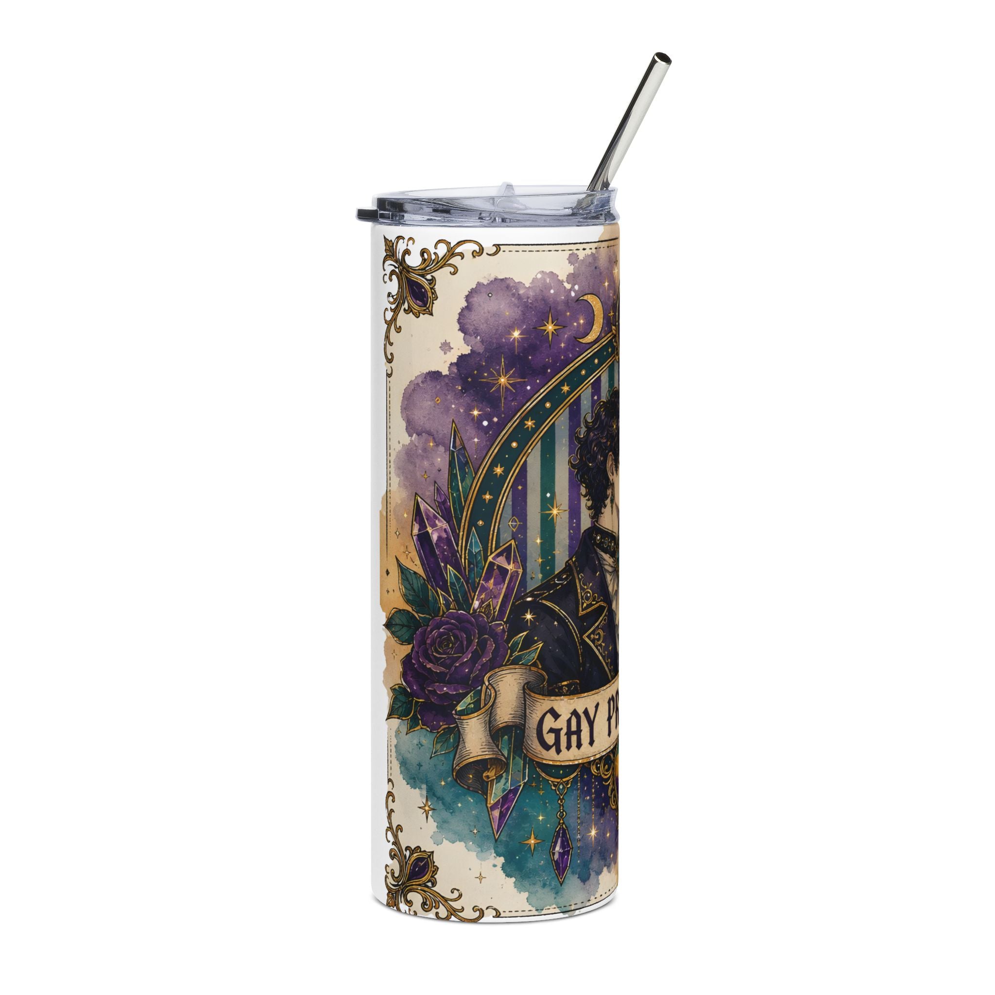Gemini Pride Stainless Steel Tumbler — "Gay Pride Month" 20oz Travel Cup