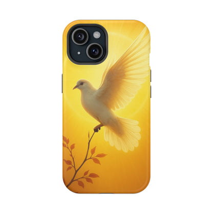 Golden Dove Magnetic Impact-Resistant Phone Case