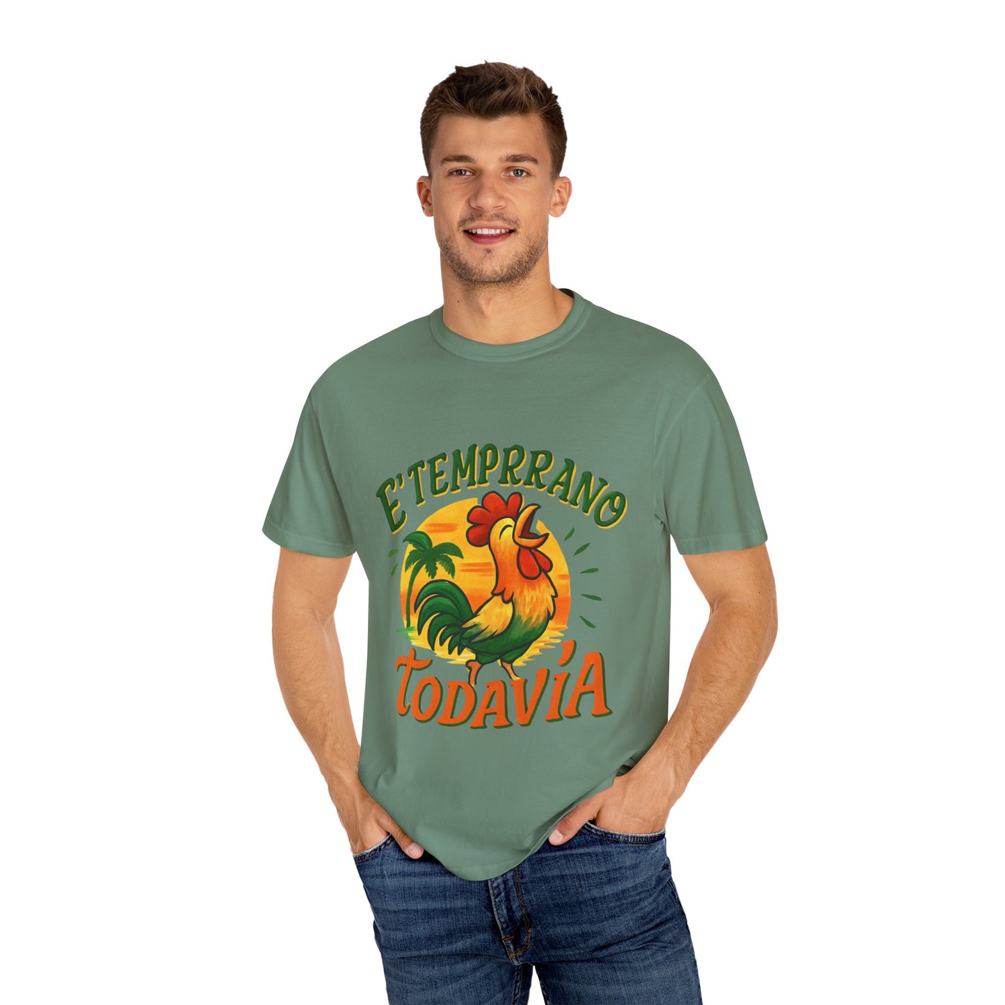 Vintage Rooster T-Shirt | Tropical Graphic Design, Perfect Gift for Summer Lovers