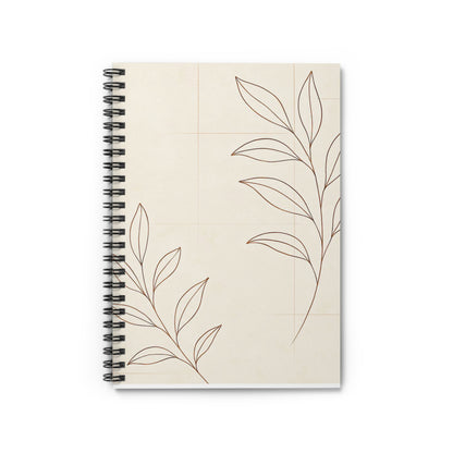 Elegant Floral Spiral Notebook - Perfect for Journaling, Note-taking, Gifts for Students, Writers, and Nature Lovers
