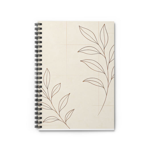 Elegant Floral Spiral Notebook - Perfect for Journaling, Note-taking, Gifts for Students, Writers, and Nature Lovers