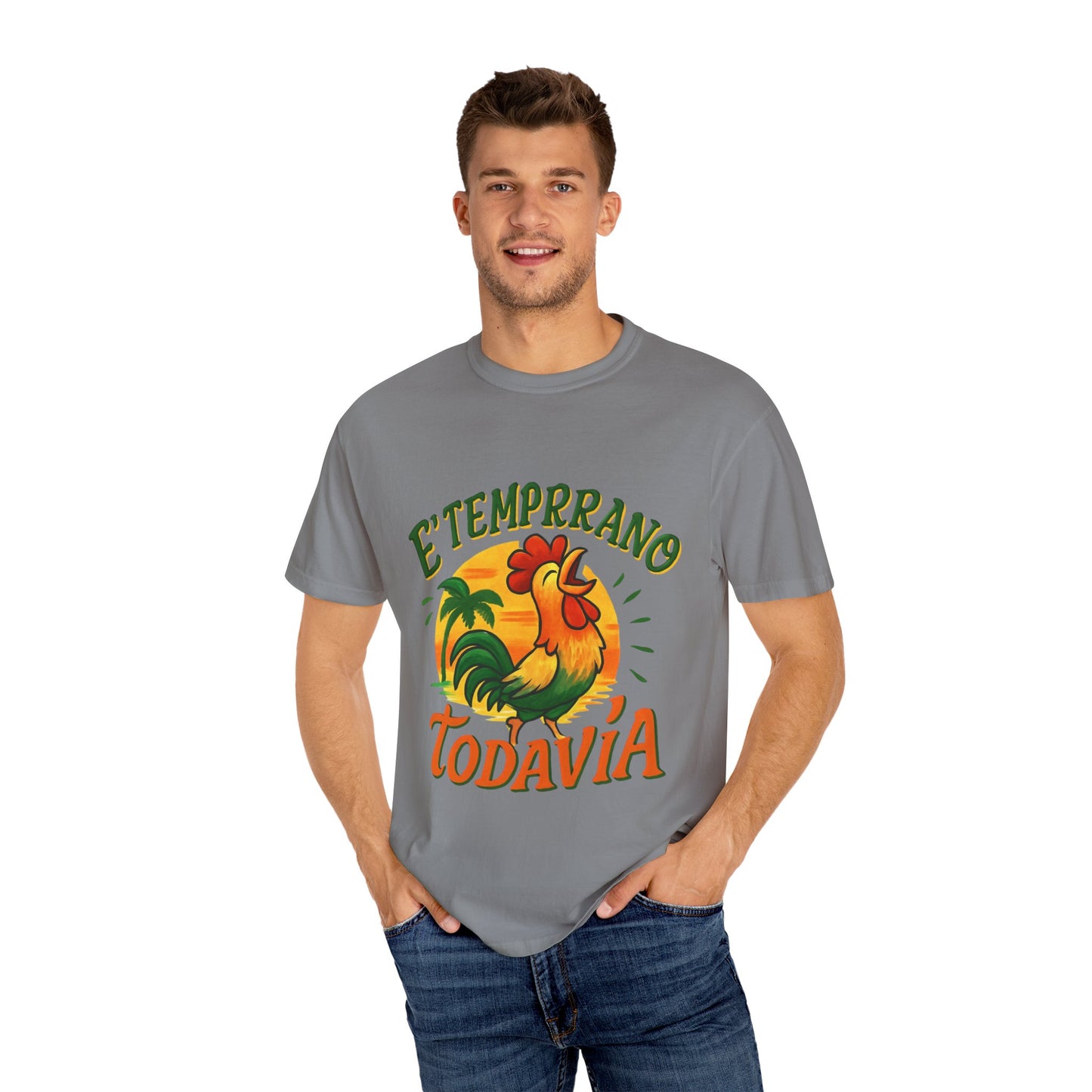 Vintage Rooster T-Shirt | Tropical Graphic Design, Perfect Gift for Summer Lovers