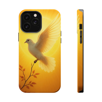 Golden Dove Magnetic Impact-Resistant Phone Case
