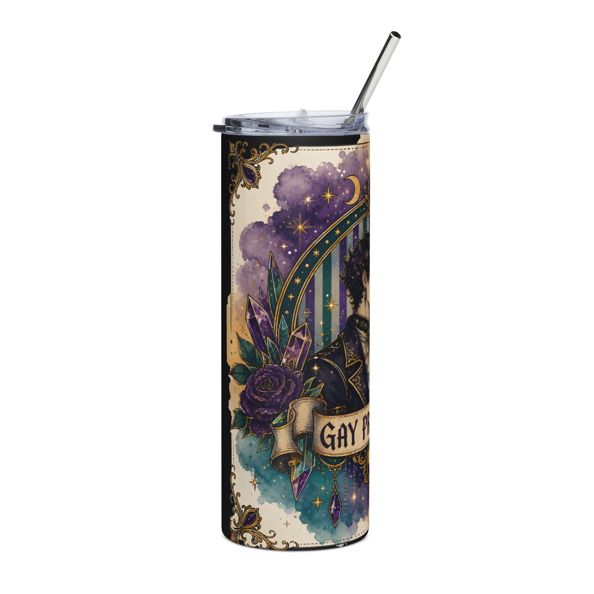 Gemini Pride Stainless Steel Tumbler — "Gay Pride Month" 20oz Travel Cup