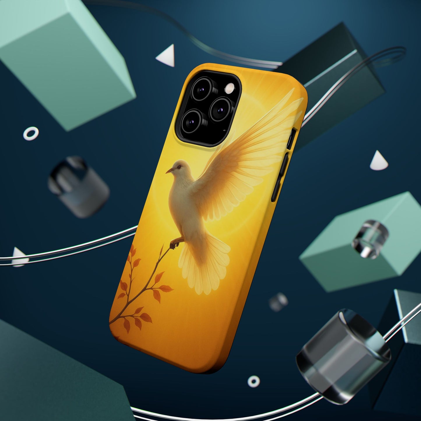 Golden Dove Magnetic Impact-Resistant Phone Case