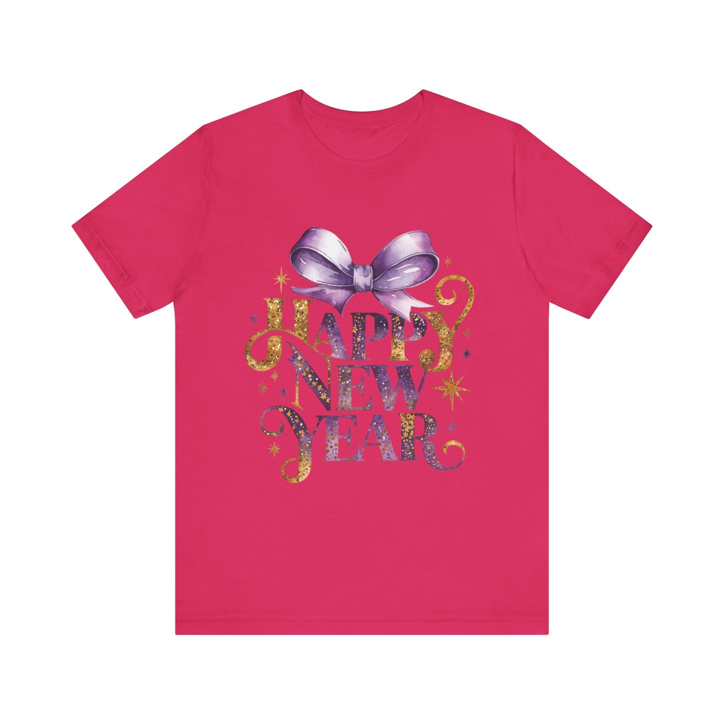 Happy New Year Unisex Jersey Tee - Festive Celebratory Shirt