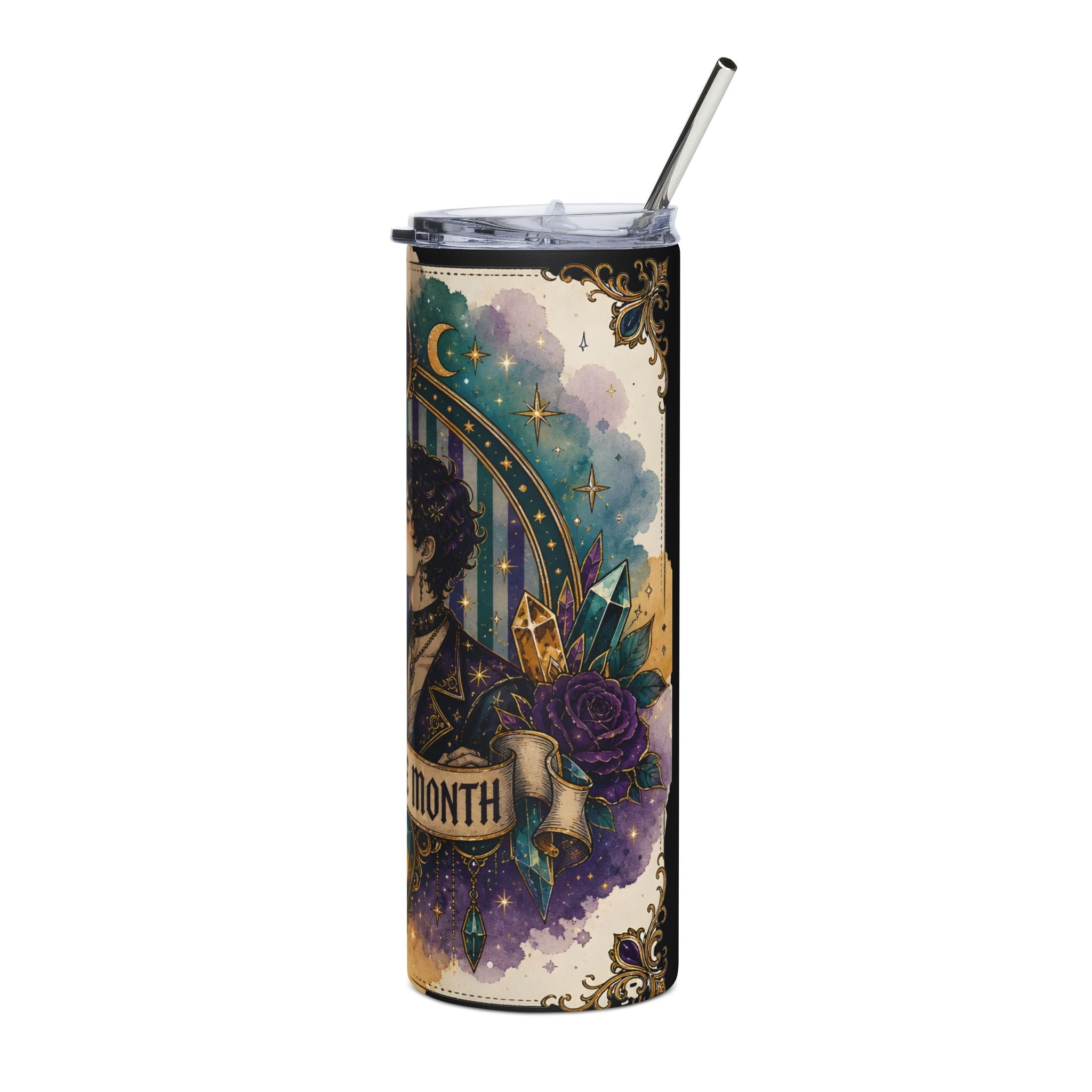 Gemini Pride Stainless Steel Tumbler — "Gay Pride Month" 20oz Travel Cup